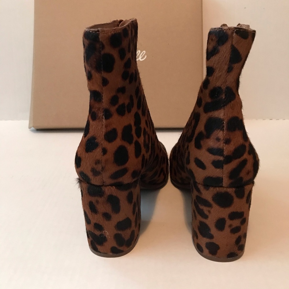 Madewell The Amalia Zip Boot in Leopard Calf Hair - Picture 4 of 10